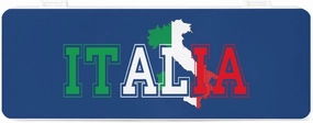 Italia Flag Colors Italia Map Pencil Case Pen Box Easy to Clean Portable Pencil Pouch Office Organizer