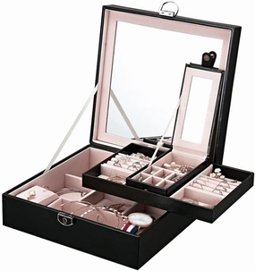 Jewelry Box European Style Locked Jewelry Storage Box Jewelry Watch Necklace Bracelet Box