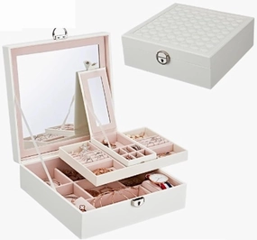 Jewelry Box European Style Locked Storage Watch Necklace Bracelet(1,1)