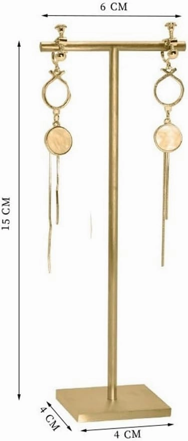 Jewelry Holder Stand Metal Earrings Rack Display Rack Titanium Brushed Earrings Jewelry Storage Hanging Rack Jewelry Window Display Racks Jewelry Display(Large)