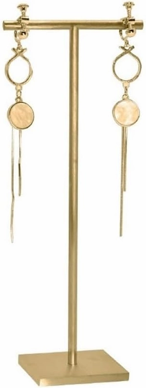 Jewelry Holder Stand Metal Earrings Rack Display Rack Titanium Brushed Earrings Jewelry Storage Hanging Rack Jewelry Window Display Racks Jewelry Display(Large)