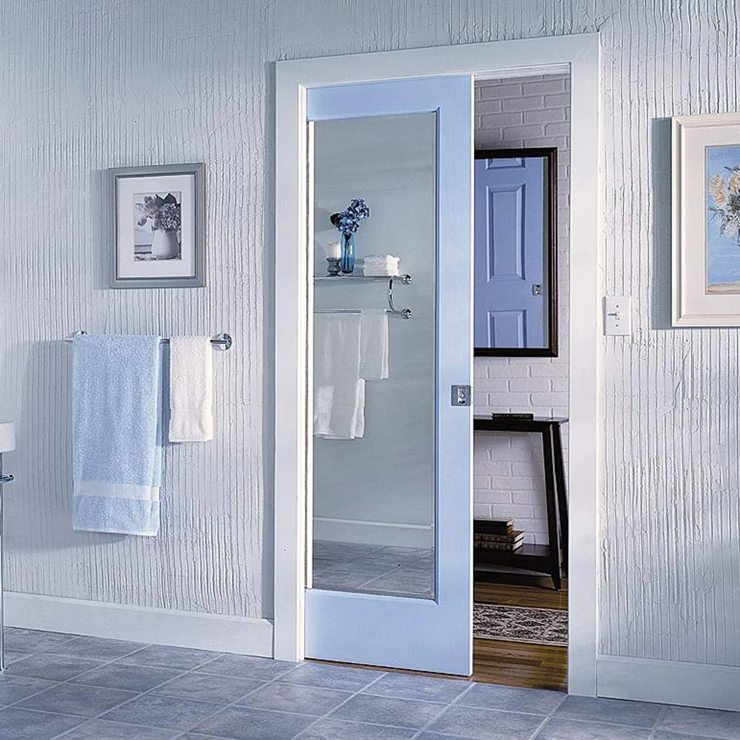 Johnson Hardware 1500 Soft Close Series Commercial Grade Pocket Door Frame for 2x4 Stud Wall (32 inch x 80 inch)