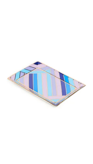 Jonathan Adler Scala Rectangle Tray, Blue/Lavender