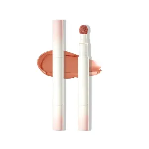 Judydollll Cushion Lip Powder Cream, Matte Air Cushion Lip Cream, Long Lasting Waterproof Lippie, Velvet Matte Lipstick (#N17)