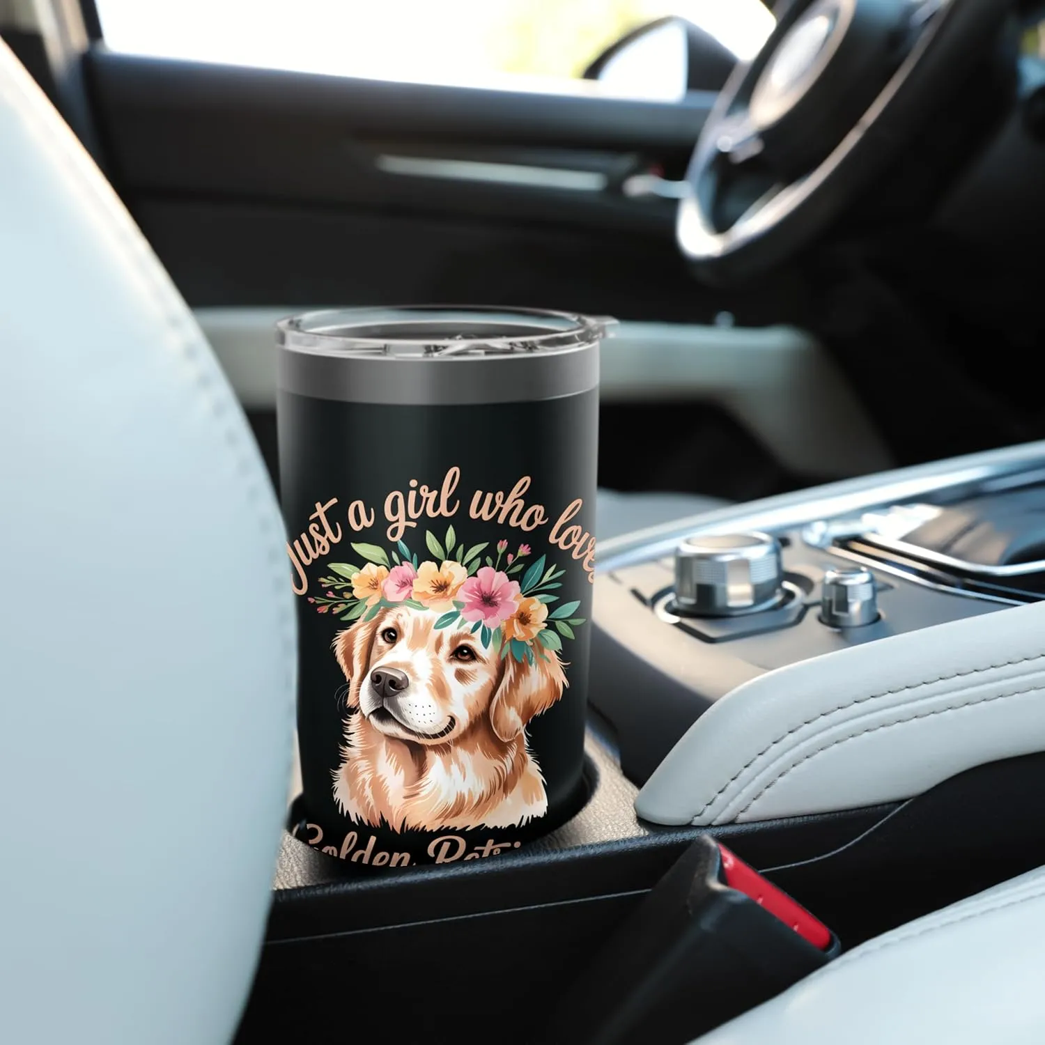 Just a Girl Who Loves Golden Retrievers Stainless Steel Insulated Tumbler