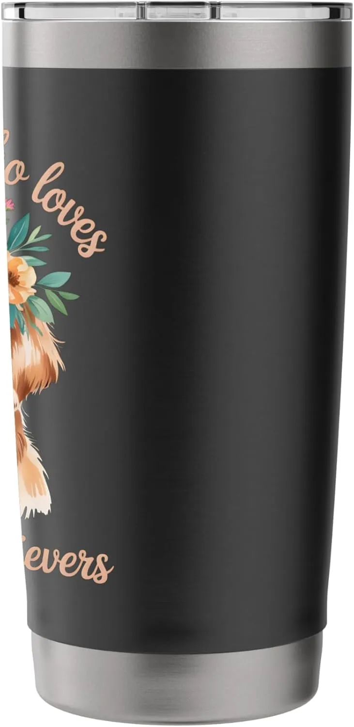 Just a Girl Who Loves Golden Retrievers Stainless Steel Insulated Tumbler