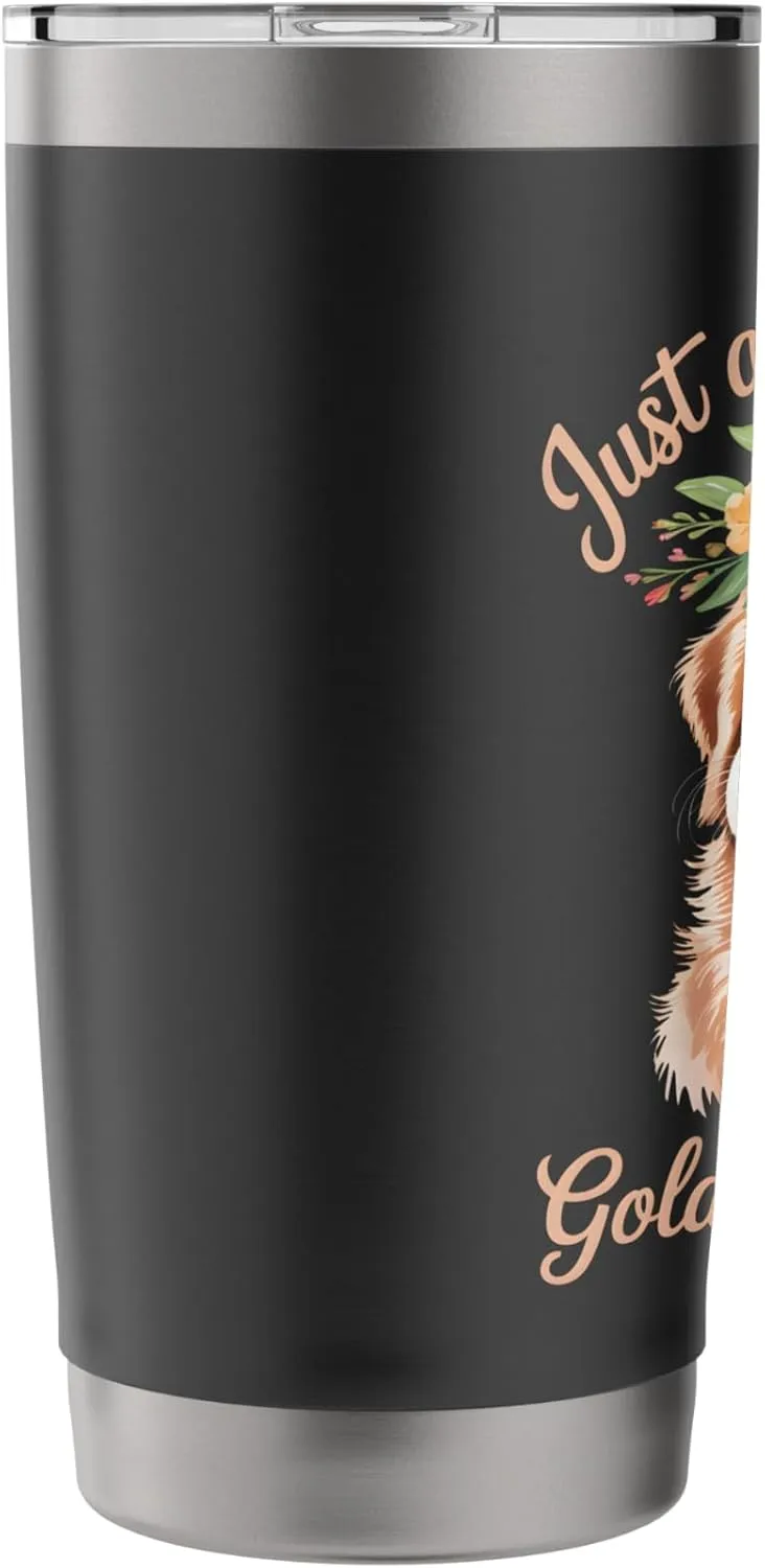 Just a Girl Who Loves Golden Retrievers Stainless Steel Insulated Tumbler