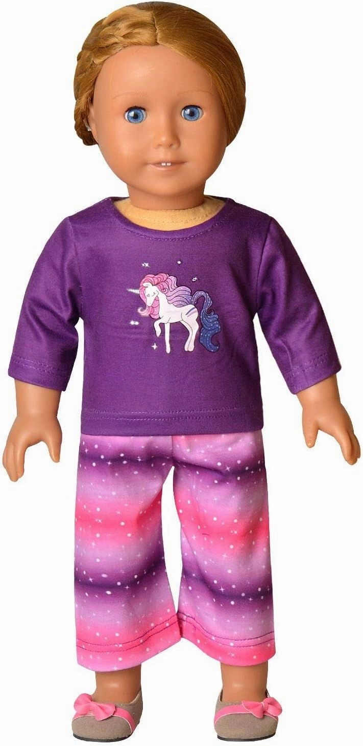 Jxstar Matching Girls&Dolls Pajamas Unicorn Pj Set Kids Cotton Fall Sleepwear…