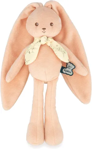 Kaloo Lapinoo My First Friend Corduroy Rabbit - Machine Washable - 10” Tall in Gift Box - Peach Ages 0  - K218015