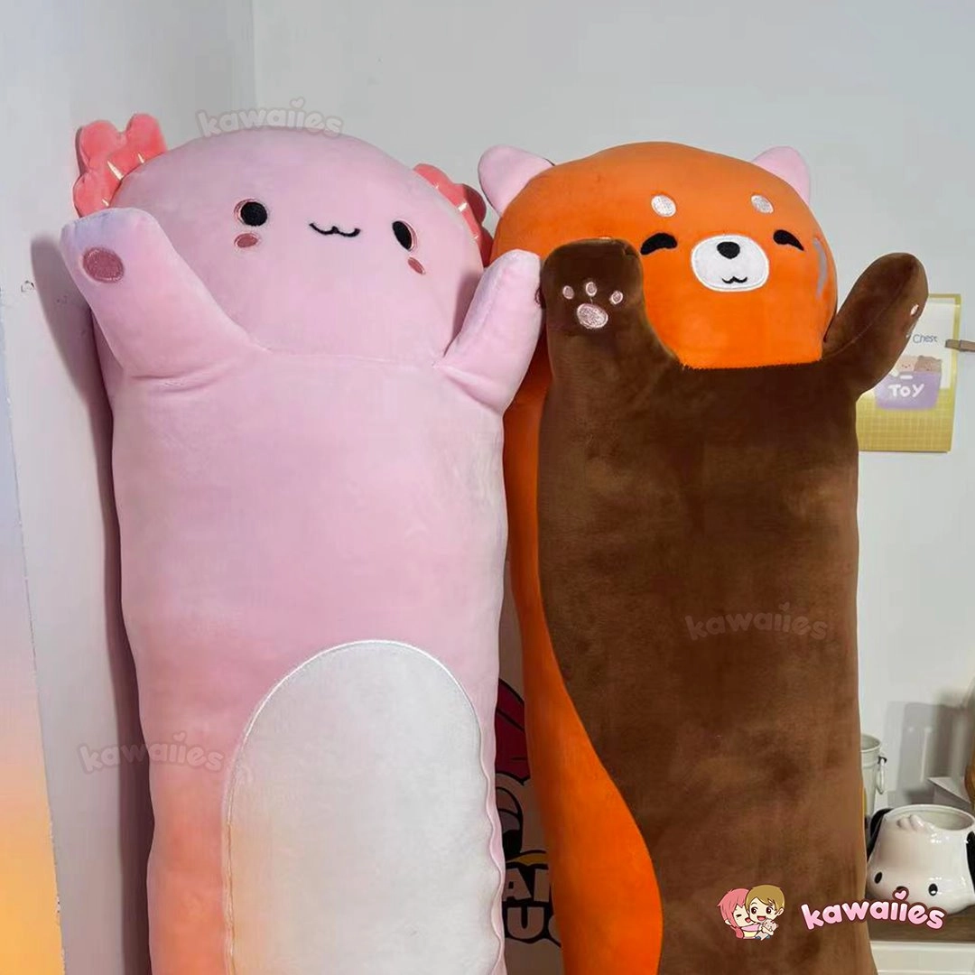 Kawaiies® Long Snuggly Chai Red Panda Axolotl Capybara Plushies