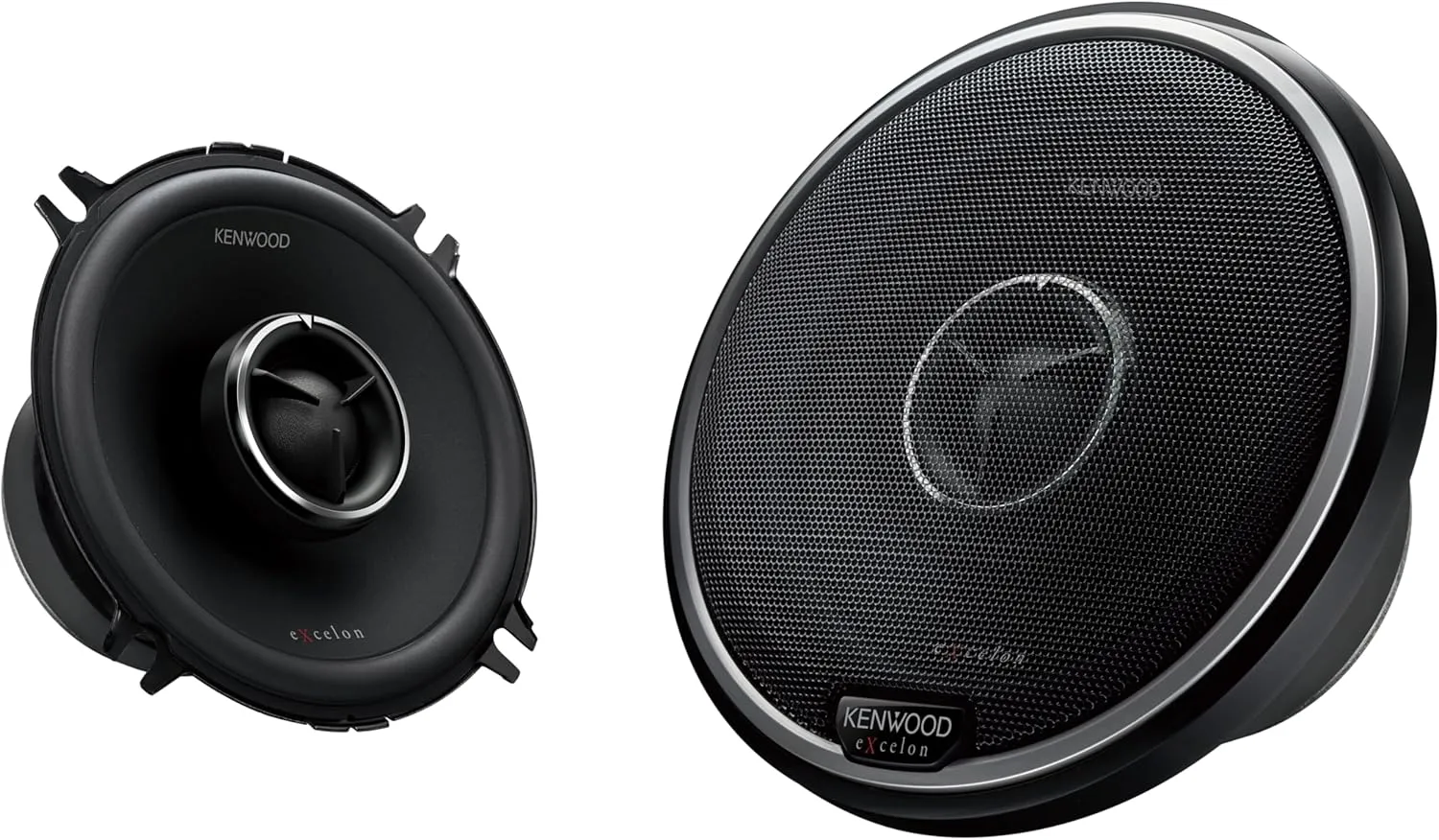 Kenwood eXcelon KFC-X135 5-1/4" 2-Way Car Speakers – 160W High-Performance Audio with Injection P.P. Cone Woofer and 1" Soft Dome Tweeter
