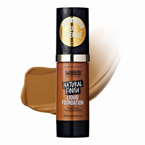 Kiss natural finish liquid foundation. Cappuccino . KPLF335