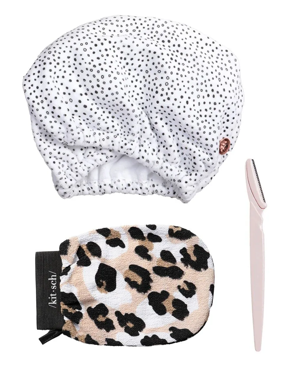 Kitsch Dermaplaning Tool, Exfoliating Glove & Microfiber Hair Towel Wrap with Discount
