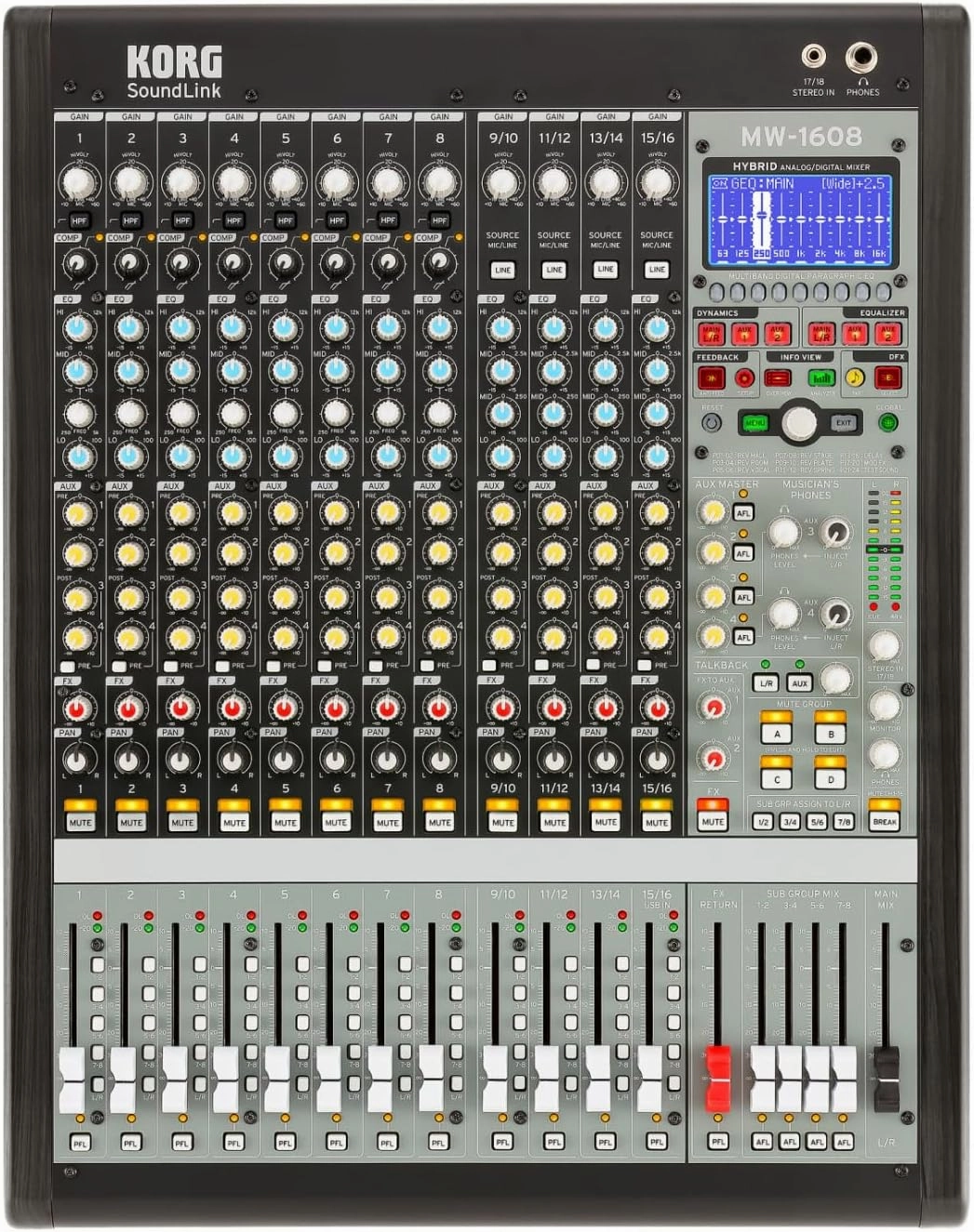 Korg SoundLink MW-1608 16-channel Hybrid Mixer