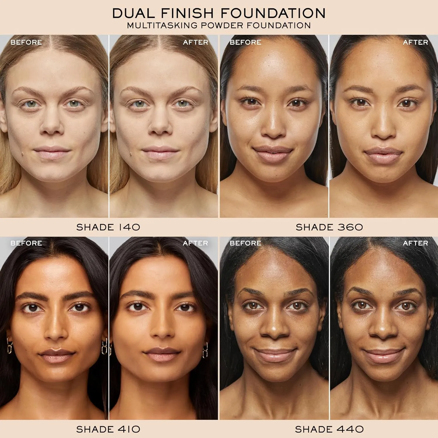 Lancôme Dual Finish Multi-tasking Longwear Powder Foundation - Matte Finish - Long-wearing - Full Coverage - Pressed Powder Formula
