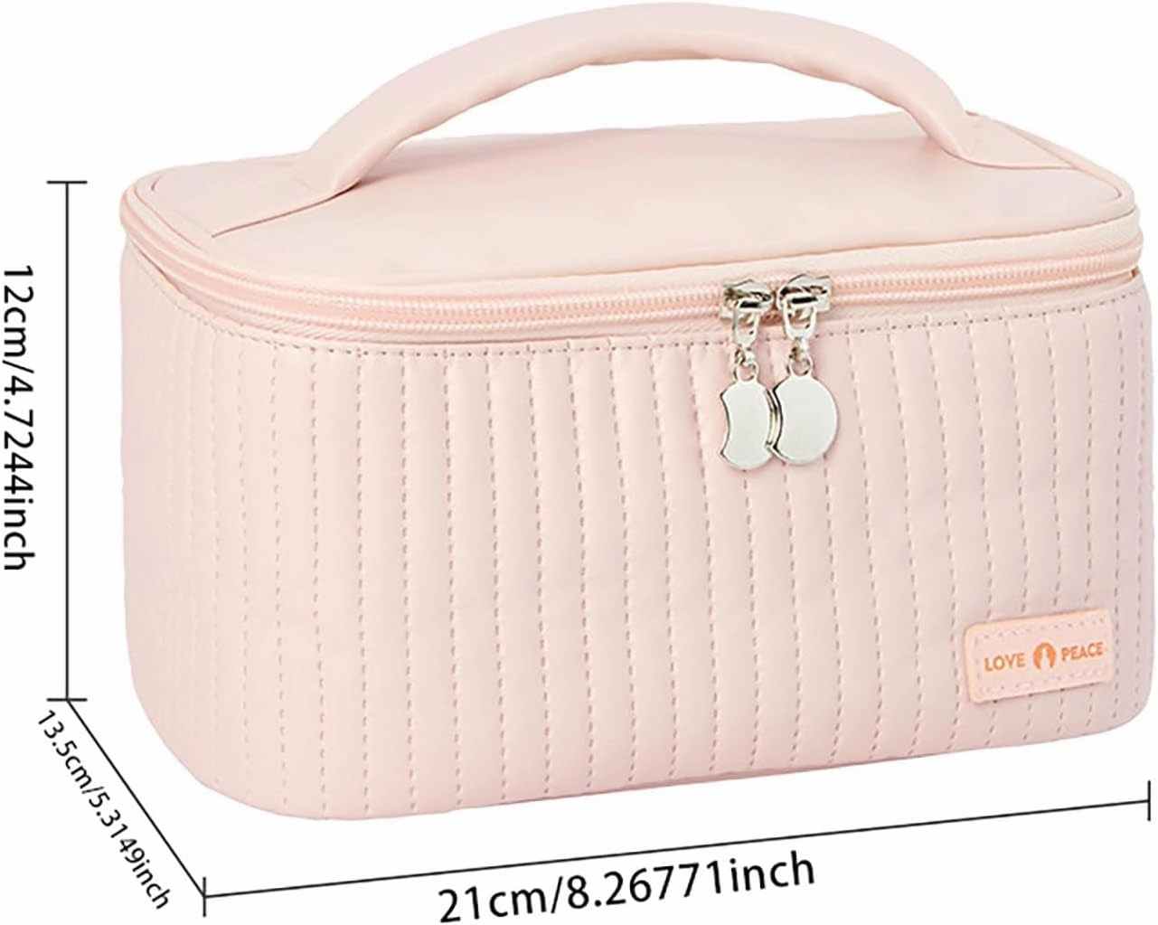 Large Waterproof Makeup Organizer Pu Leather