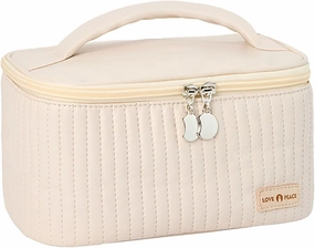 Large Waterproof Makeup Organizer Pu Leather