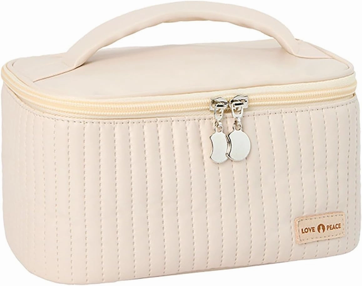 Large Waterproof Makeup Organizer Pu Leather