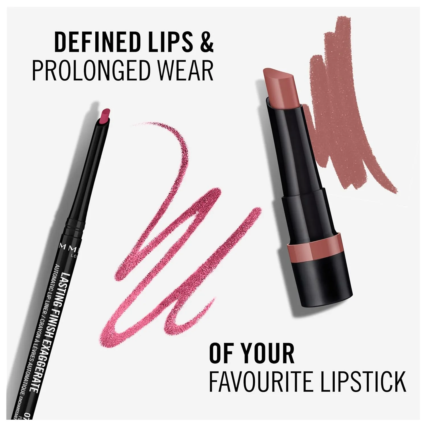 Lasting Finish Exaggerate Automatic Lip Liner, 70 Pink Enchantment, Shelf Pack of 3
