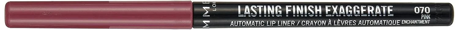 Lasting Finish Exaggerate Automatic Lip Liner, 70 Pink Enchantment, Shelf Pack of 3