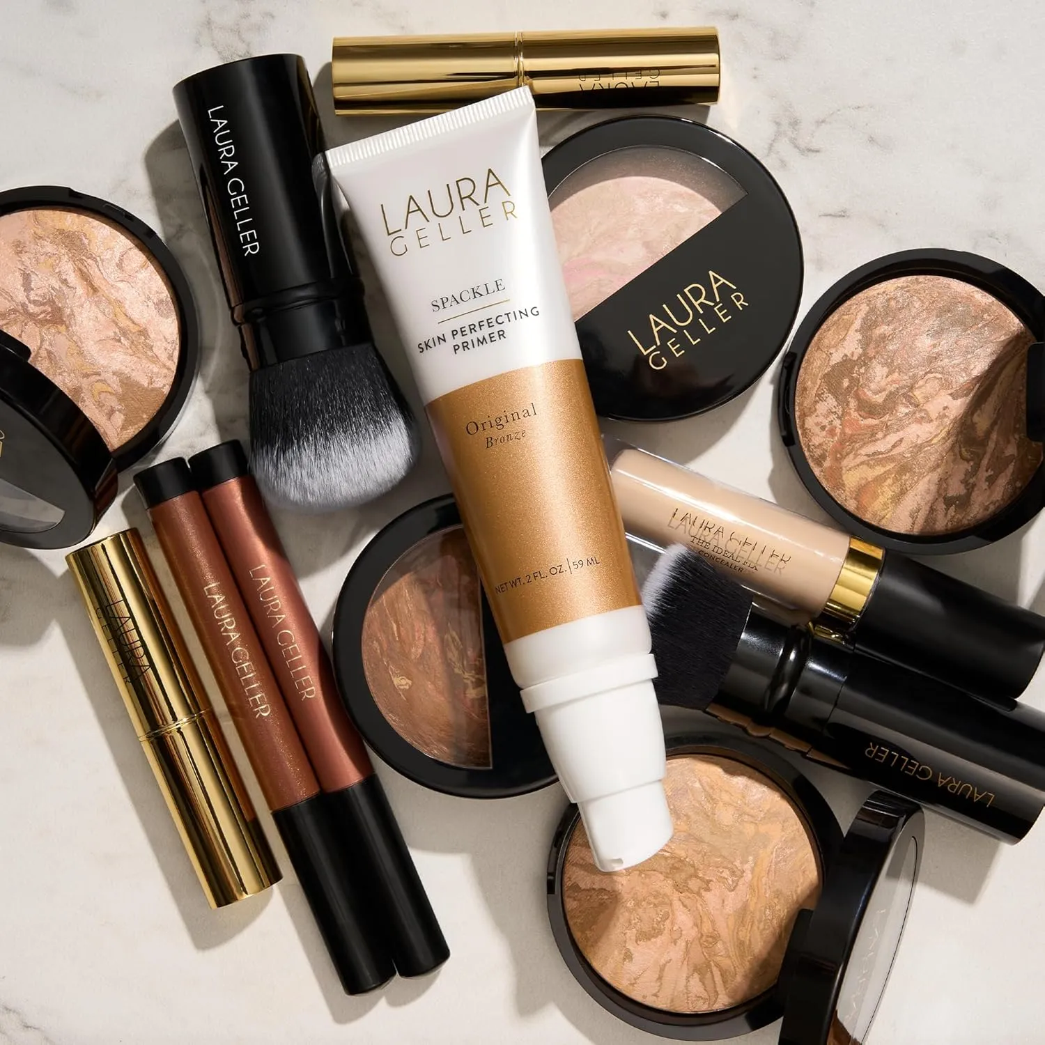 LAURA GELLER NEW YORK Baked Balance-N-Glow Illuminating Foundation - Medium - Buildable Sheer to Light Coverage - Satin Finish