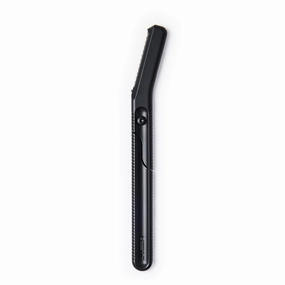 Leaf Shave | The Leaf Dermaplaner, Black - All-Metal, Reuseable Dermaplaning Razor and Exofliating Tool for Women
