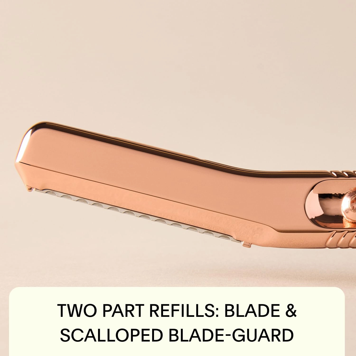 Leaf Shave | The Leaf Dermaplaner, Black - All-Metal, Reuseable Dermaplaning Razor and Exofliating Tool for Women