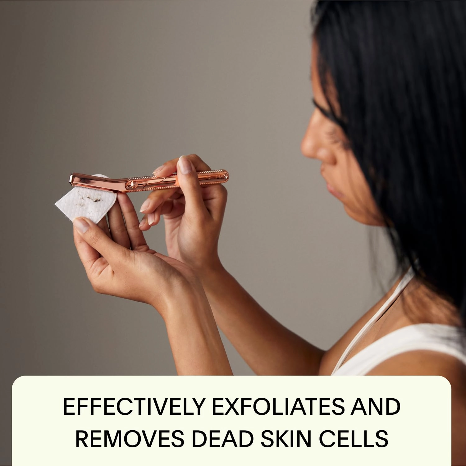 Leaf Shave | The Leaf Dermaplaner, Black - All-Metal, Reuseable Dermaplaning Razor and Exofliating Tool for Women