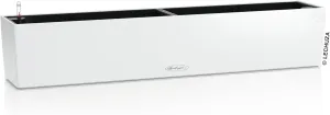 Lechuza - Balconera Colour 100 Planter, Balcony Box with Watering System, Water Level Indicator and Plant Insert, Matte Surface, 99 x 19 x 19 cm, 15919