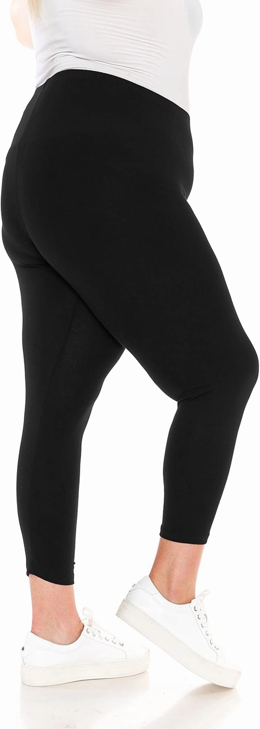 Leggings Depot Cotton Leggings for Women - Super Soft Stretchy Women's Capri Pants