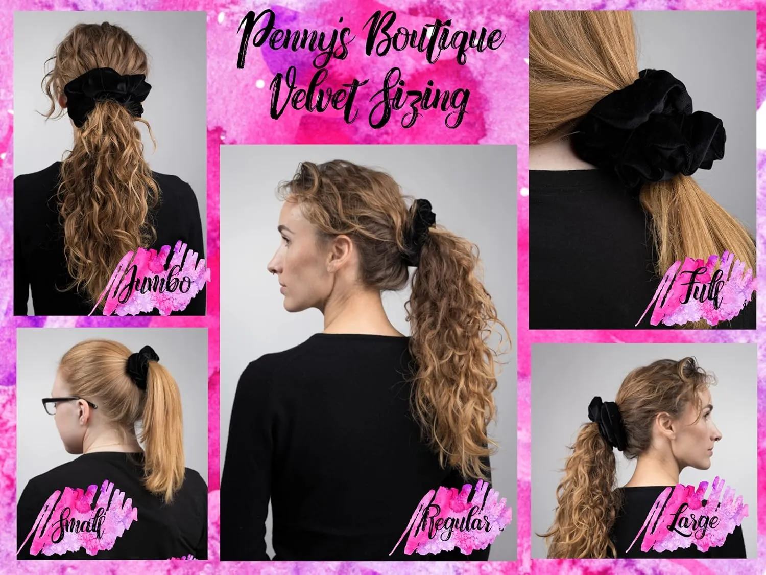 Leopard Velvet Hair Scrunchies Full