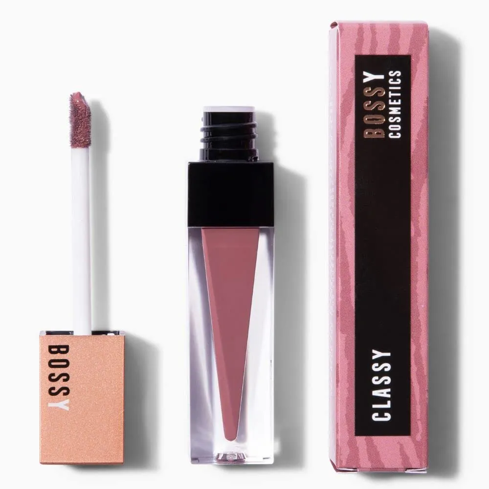 Liquid Lipstick for Women, Vegan, Hydrating, Long Lasting, Matte Lip Stick for Healthy & Full Lips, Paraben, Mineral Oil and Cruelty Free (Classy- Light Pink Color)