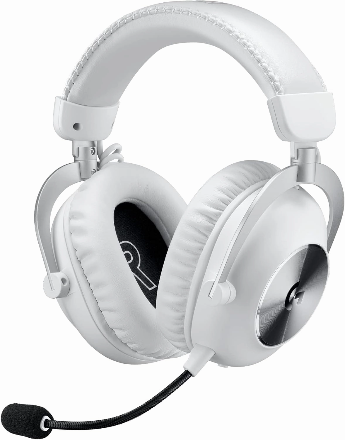 Logitech G PRO X 2 Lightspeed Wireless Gaming Headset: Detachable Boom Mic, 50mm Graphene Drivers, DTS:X Headphone 2.0—7.1 Surround, Bluetooth/USB/3.5mm Aux, for PC, PS5, PS4 - White (Renewed)