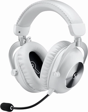 Logitech G PRO X 2 Lightspeed Wireless Gaming Headset: Detachable Boom Mic, 50mm Graphene Drivers, DTS:X Headphone 2.0—7.1 Surround, Bluetooth/USB/3.5mm Aux, for PC, PS5, PS4 - White (Renewed)