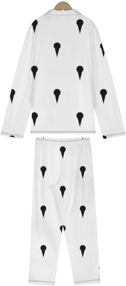 Long Sleeved Top and Pants Set Soft Nightwear Lounge Wear for Men and Women