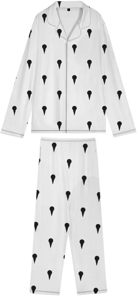 Long Sleeved Top and Pants Set Soft Nightwear Lounge Wear for Men and Women