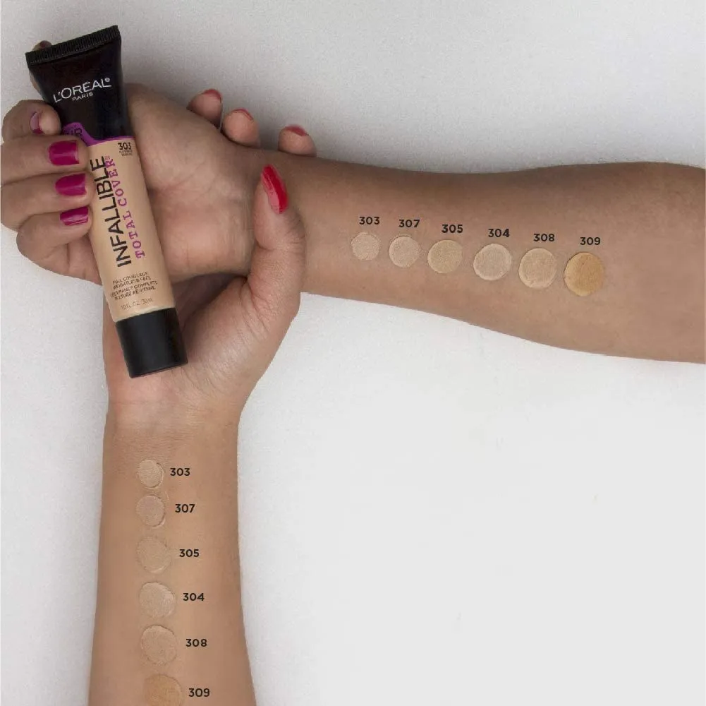 L'Oreal Paris Infallible Total Cover Foundation, Natural Buff, 1 fl; oz.