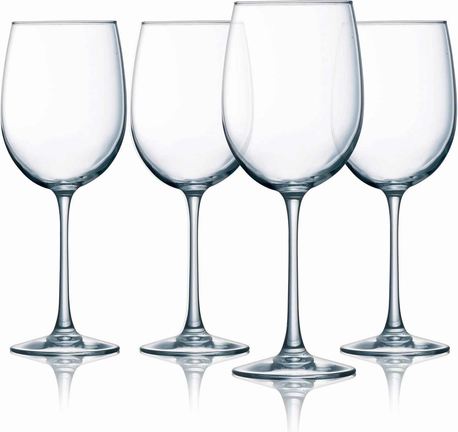 Luminarc Cachet 19 Ounce White Wine Glass 4-Piece Set, 19-Ounce, Clear