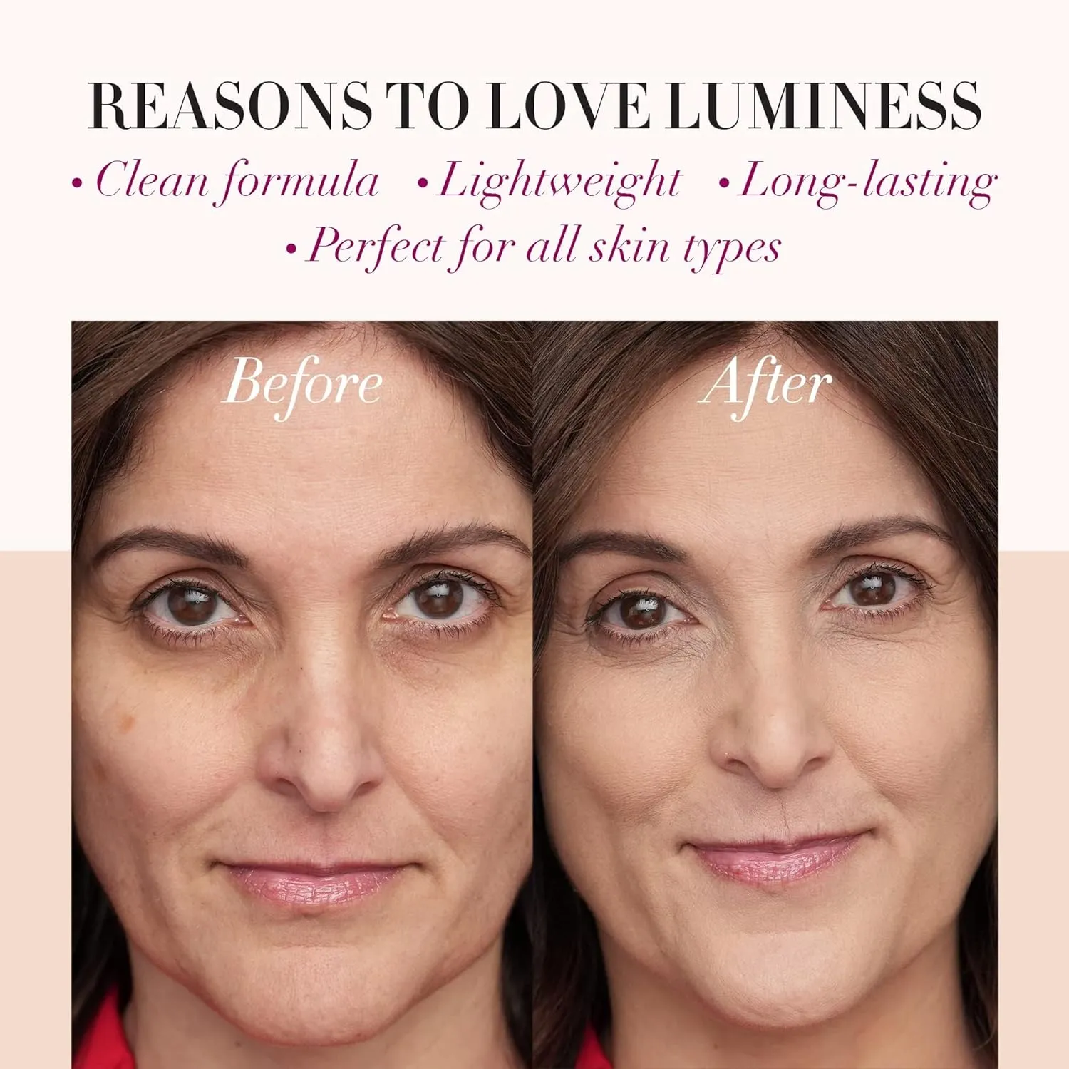 LUMINESS Silk Airbrush Spray Foundation - Full Coverage Foundation - Formula Hydrates & Moisturizes with Hyaluronic Acid, Aloe Vera & Hydrolyzed Silk (Shade - Medium Warm)