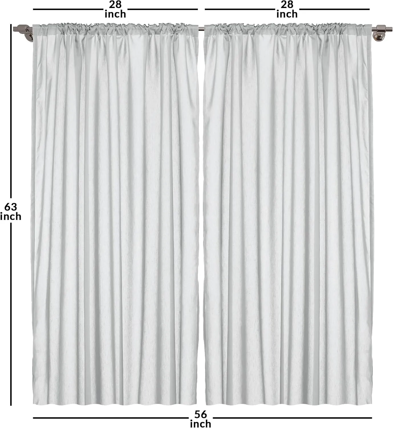 Lunarable Swamp Curtains, Blue Grey Heron Birds and Bulrush Water Foliage Growth Wilderness Tropical Lands, Window Treatments 2 Panel Set for Living Room Bedroom, Pair of - 28" x 63", Bluegrey Caramel