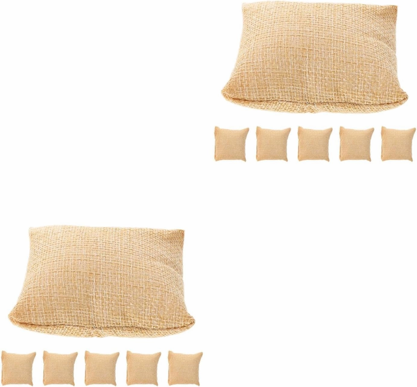 LUOZZY 12Pcs Watch Pillow Jewelry Display Cushion Organizer Small Velvet Fabric 7.5x8.5cm for Bracelet Necklace Counter Showcase Accessories Storage