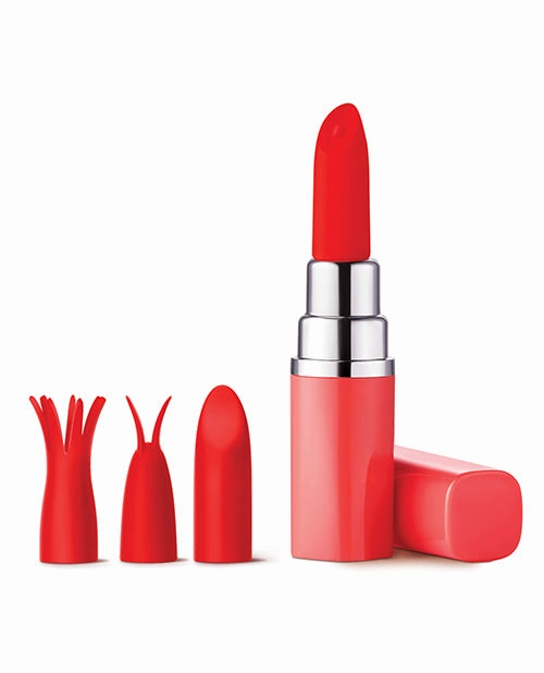 Luv Inc. Lipstick Vibrator W/3 Heads
