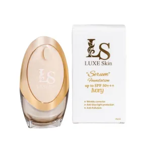 Luxe Skin by Anna Magkawas Serum Foundation IVORY, 45ml, 1.5 Ounce (Pack of 1)