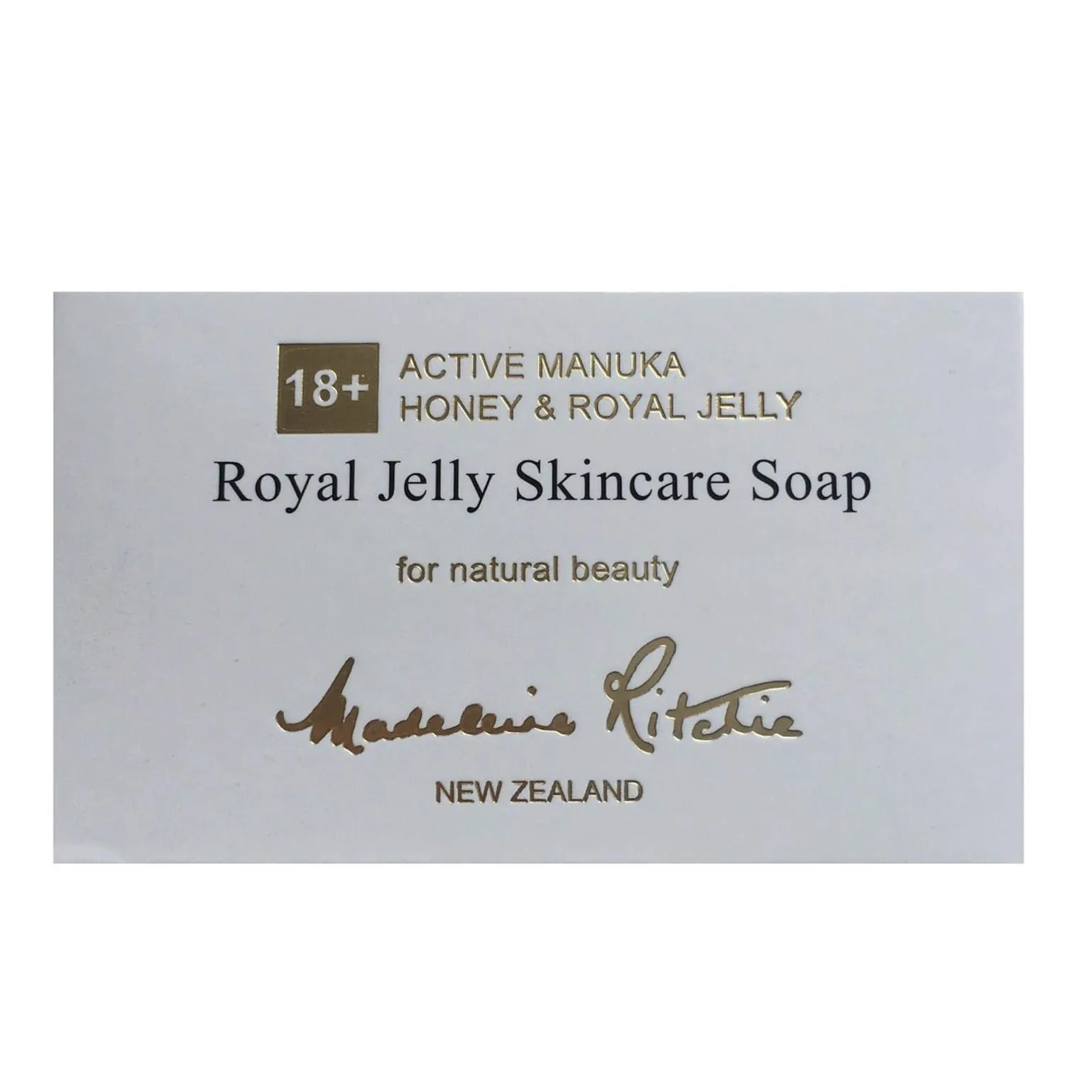 MADELEINE RITCHIE New Zealand 18  Active Manuka Honey & Royal Jelly Skincare Soap 125g / 4.4oz for natural beauty
