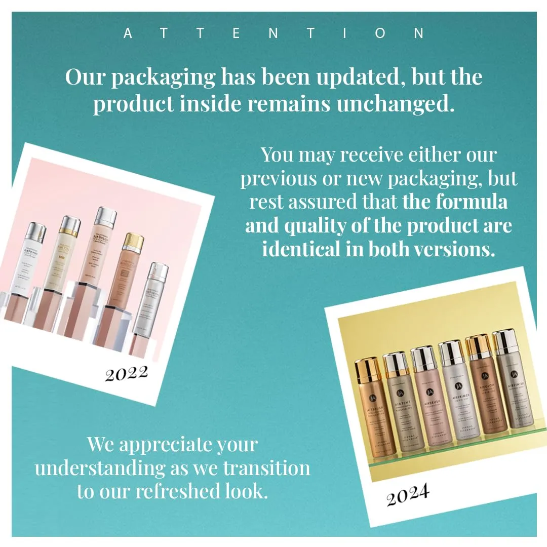 MagicMinerals AirBrush Foundation Set by Jerome Alexander - Complete 5pc Spray Makeup Set with Foundation, Primer, and Setting/Finishing Spray - for Smooth, Radiant Skin (Fair)