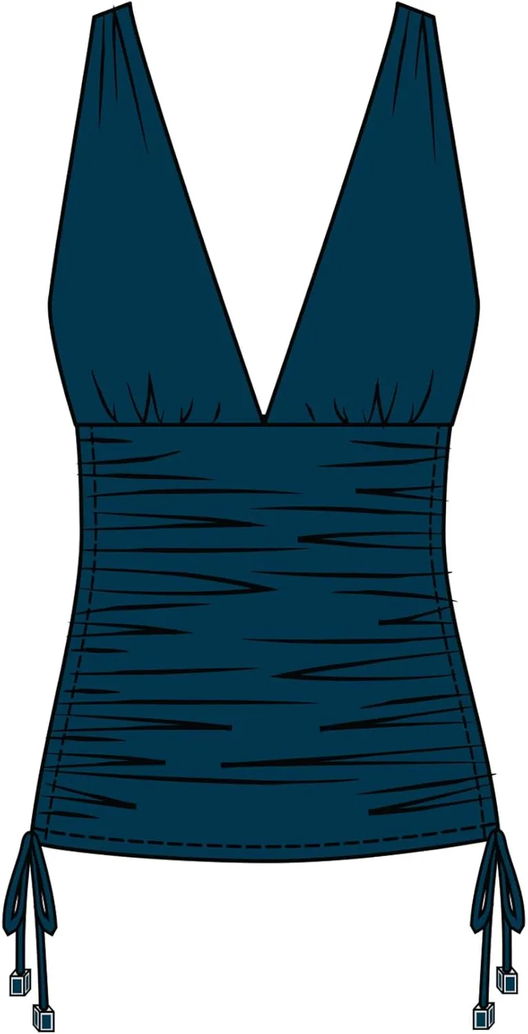 MagicSuit Women's Solid Dani Soft Cup Tankini Top Separate