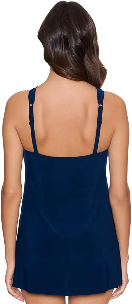 MagicSuit Women's Square Cut Beverly Soft Cup Adjustable Strap One Piece Swimdress
