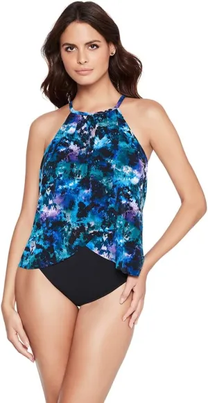 MagicSuit Women's Swimsuit Solid Aubrey High Neckline Soft Cup One Piece Swimsuit