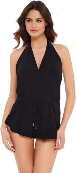 MagicSuit Women's Swimwear Bianca Romper Soft Cup One Piece Swimsuit with Adjustable Halter Tie