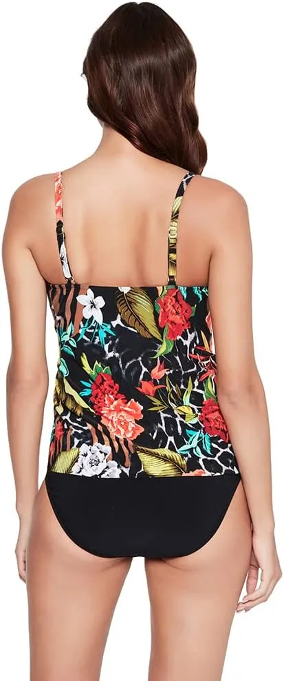 MagicSuit Women's Swimwear Carma V-Neck Soft Cup Tankini Bathing Suit Top Separate